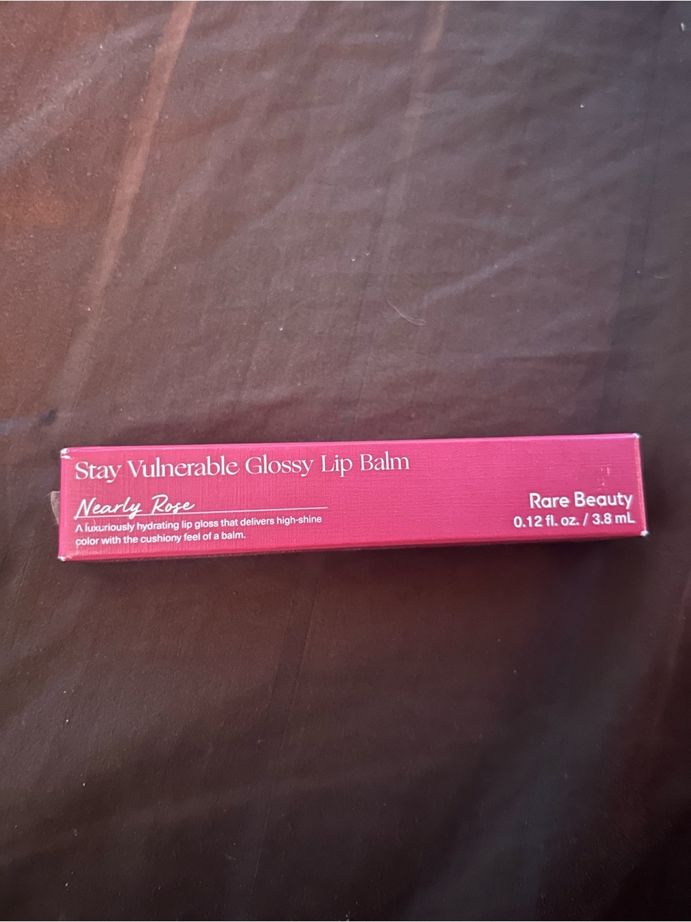 Rare Beauty Stay Vulnerable Glossy Lip Balm — Nearly Rose (Pink)